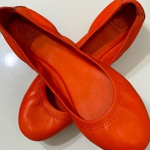 Tory Burch Orange Flats